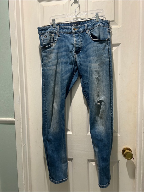 Scotch & Soda Other - Scotch & Soda Light Blue Ralston Skinny Jeans with Distressed Detail